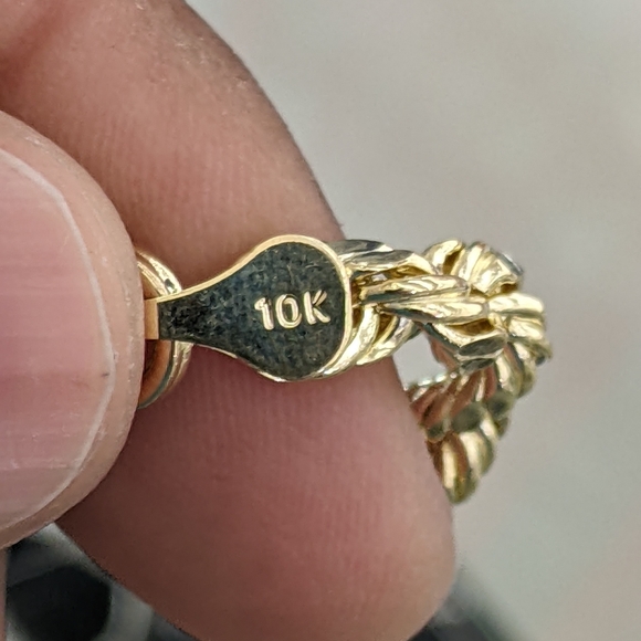 10kt Real Gold Rope Bracelet - Picture 8 of 8